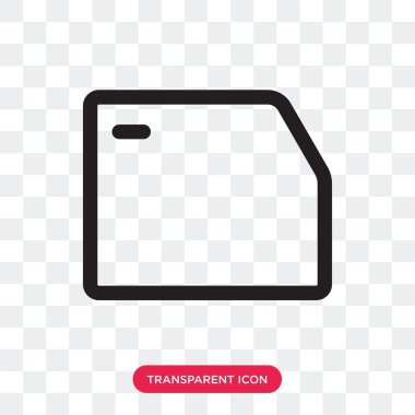 Saydam arka plan üzerinde klasör lo izole klasör vektör simgesi