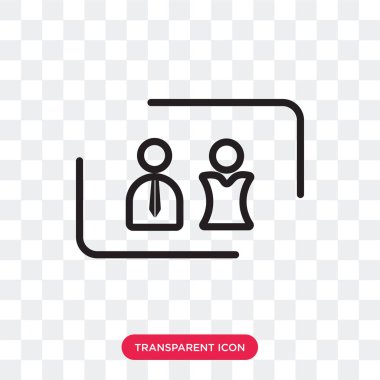 İzole ortak vektör simge şeffaf arka plan üzerinde ortak 