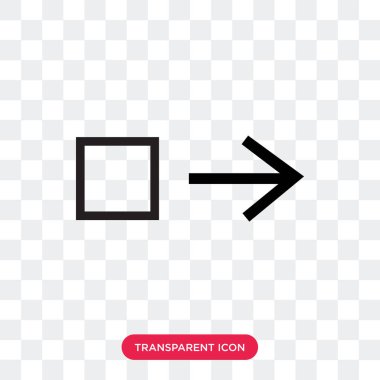 Saydam arka plan üzerinde sürükle izole sağ vektör simgesini sürükleyin 