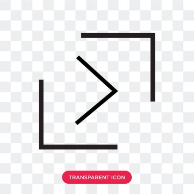 saydam arka plan üzerinde izole sağ düğme vektör simgesi Kulesi