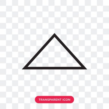 Yukarı ok vektör simgesi arro kadar şeffaf arka plan üzerinde izole