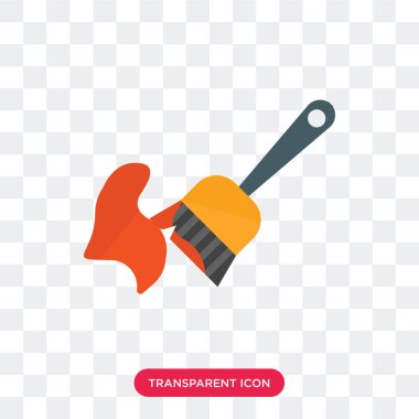 Saydam arka plan üzerinde boya logo izole boya vektör simgesi