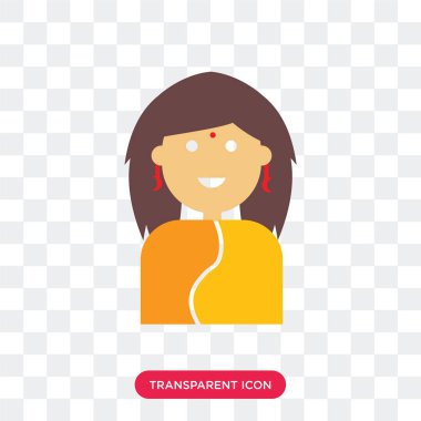 Saydam arka plan üzerinde kadın logo izole kadın vektör simgesi