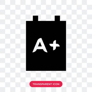 Pano ile vektör şeffaf arka plan üzerinde izole bir + simge