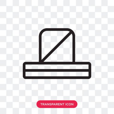 Saydam arka plan üzerinde izole değil bildirim vektör simgesi