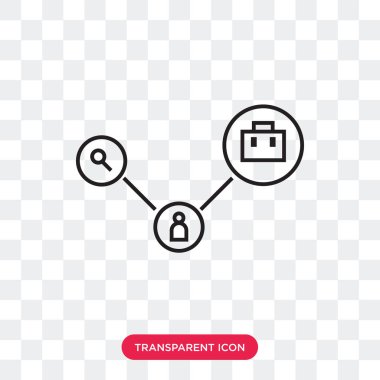 saydam arka plan üzerinde izole bağlı iş vektör simgesi co