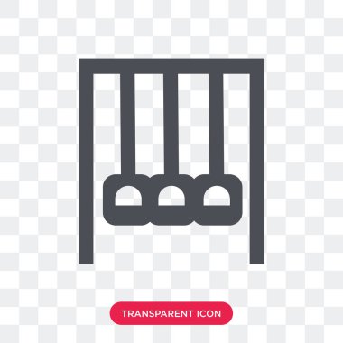 Saydam arka plan üzerinde A izole eğlence parkı vektör simgesi