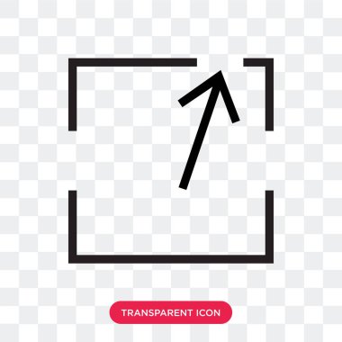 Saydam arka plan üzerinde genişletme lo izole vektör simgesini genişletin