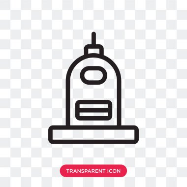 Saydam arka plan üzerinde Capitol izole Capitol vektör simgesi 