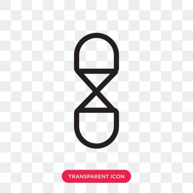 Saydam arka plan üzerinde Hourgl izole kum saati vektör simgesi