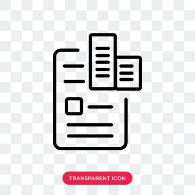 Saydam arka plan üzerinde özgeçmiş lo izole özgeçmiş vektör simgesi