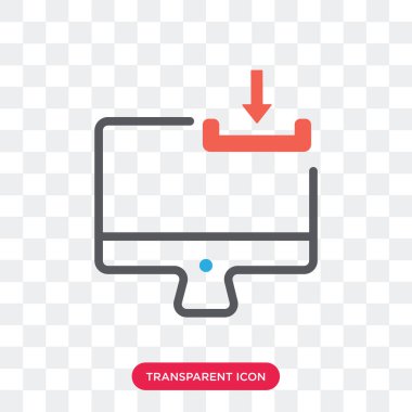 Saydam arka plan üzerinde Laptop lo izole dizüstü vektör simgesi