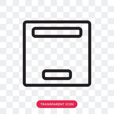 saydam arka plan üzerinde calcu izole hesap makinesi vektör simgesi