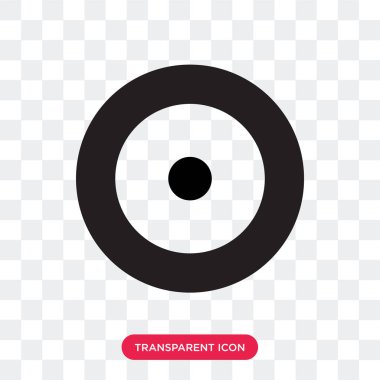 Saydam arka plan üzerinde vizyon lo izole vizyon vektör simgesi