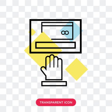 Saydam arka plan üzerinde Tablet lo izole tablet vektör simgesi