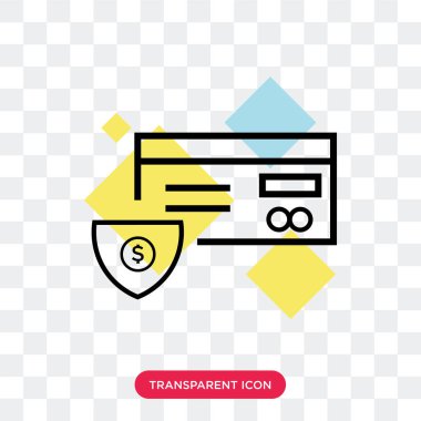 Saydam arka plan üzerinde kart logosu d izole kart vektör simgesi