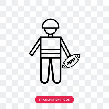 Top vektör simge izole o toplama Amerikan futbolu oyuncusu