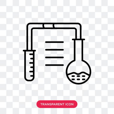 Saydam arka plan üzerinde Laboratuvar logo tasarımı izole laboratuvar vektör simgesi