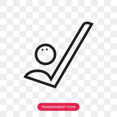 Hokey vektör simgesi üzerinde şeffaf izole arka plan, hokey lo