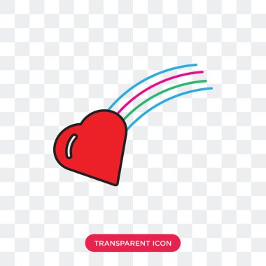 Saydam arka plan üzerinde gökkuşağı izole gökkuşağı vektör simgesi 