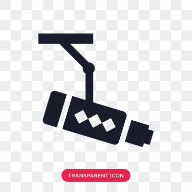 Saydam arka plan üzerinde Cctv logosu d izole Cctv vektör simgesi