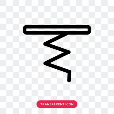 Saydam arka plan üzerinde Corksc izole tirbuşon vektör simgesi