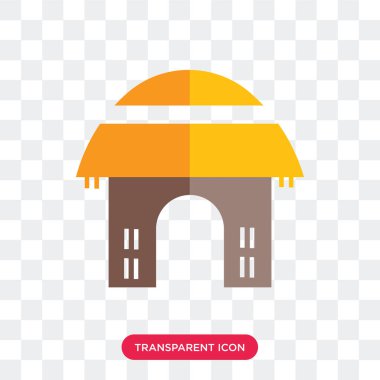 Saydam arka plan üzerinde kulübe logo des izole kulübe vektör simgesi