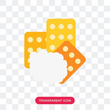 Saydam arka plan üzerinde süngerler izole sünger vektör simgesi 