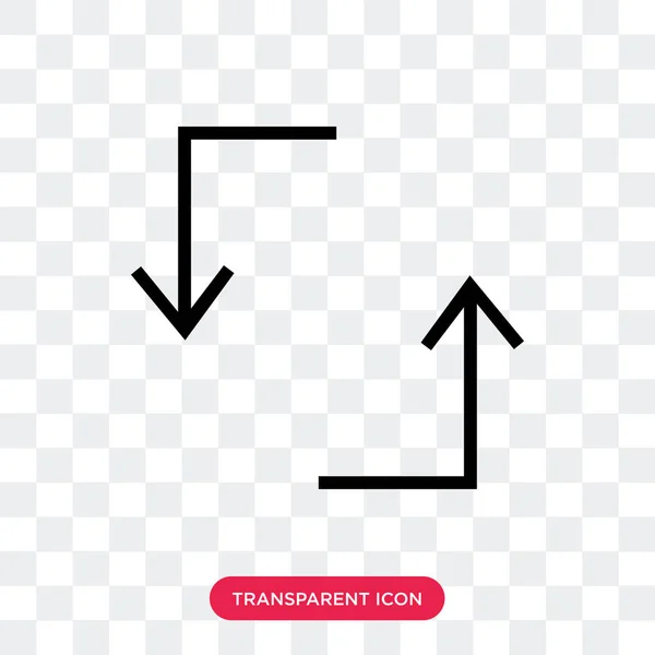 A frissítést jelző ikon a vektor elszigetelt átlátszó háttér, frissítés lo — Stock Vector