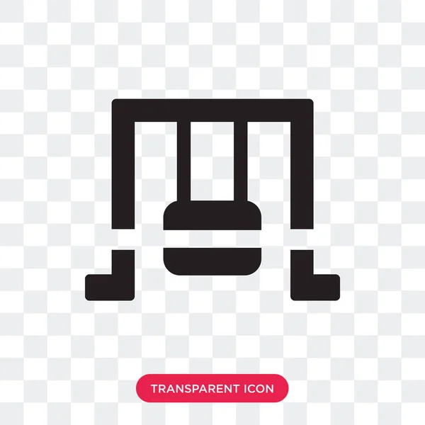 Icona vettoriale della palestra isolata su sfondo trasparente, logo della palestra des — Vettoriale Stock