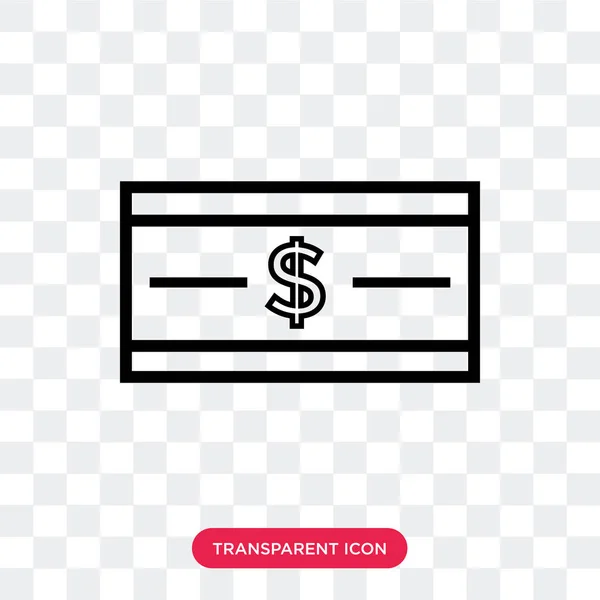 Refund vector icon isolated on transparent background, Refund lo — Stock Vector