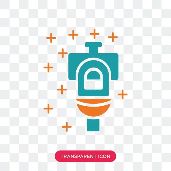 Icona vettoriale WC isolata su sfondo trasparente, Toilette lo — Vettoriale Stock