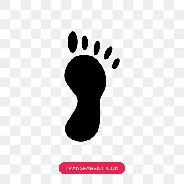 Πόδι εικονίδιο του φορέα που απομονώνονται σε διαφανές φόντο, πόδι λογότυπο d — Διανυσματικό Αρχείο