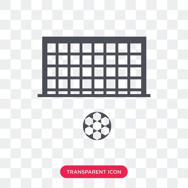 Piłka nożna wektor ikona na białym tle na przezroczystym tle, Footbal — Wektor stockowy