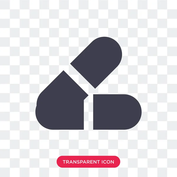 Tabletták vektor logo tabletták átlátszó háttér, elszigetelt ikon — Stock Vector