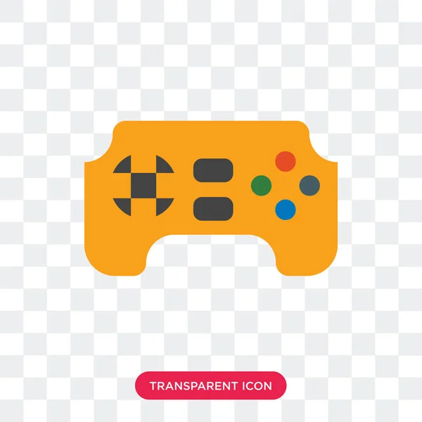 Icône vectorielle Gamepad isolée sur fond transparent, Gamepad — Image vectorielle