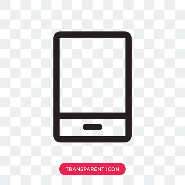 Icona vettoriale del telefono isolato su sfondo trasparente, logo del telefono — Vettoriale Stock