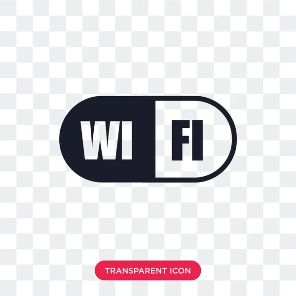 Wifi-Vektor-Symbol isoliert auf transparentem Hintergrund, Wifi-Logo d — Stockvektor