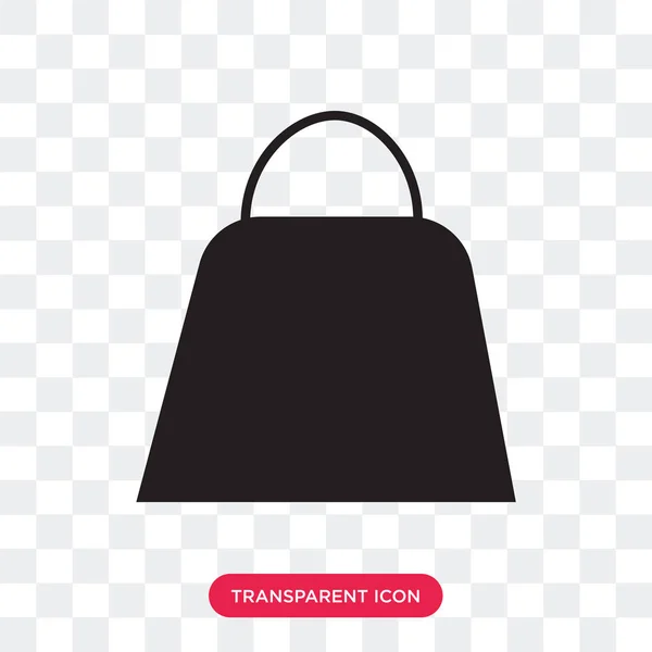 Icona vettoriale borsa donna isolata su sfondo trasparente, F — Vettoriale Stock