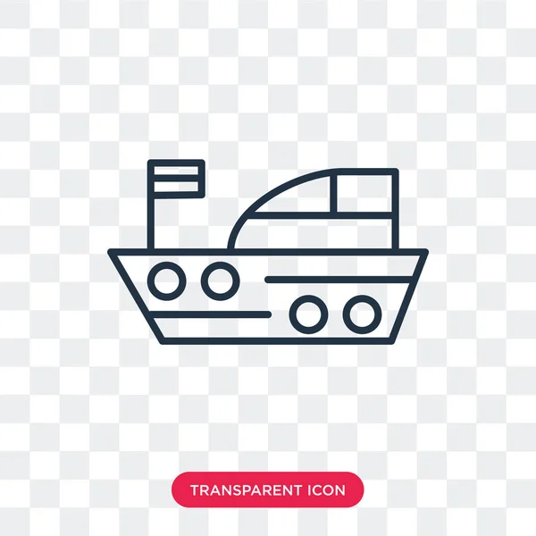 Zeil boot vector pictogram geïsoleerd op transparante achtergrond, Sail boot logo ontwerp — Stockvector