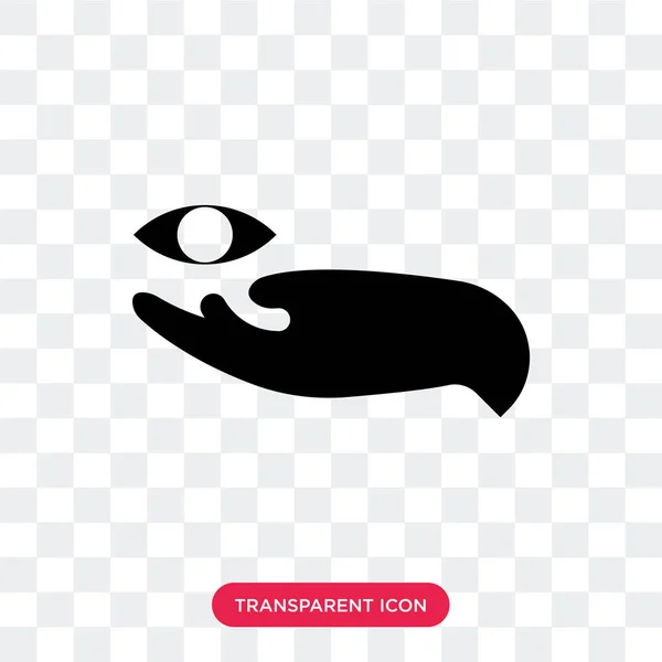 Icona vettoriale occhio isolato su sfondo trasparente, Eye logo des — Vettoriale Stock