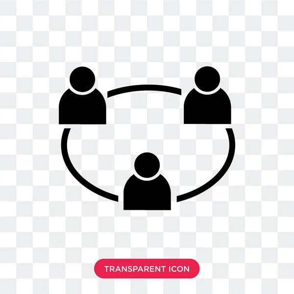 Collaboration vector icon isolated on transparent background, Co