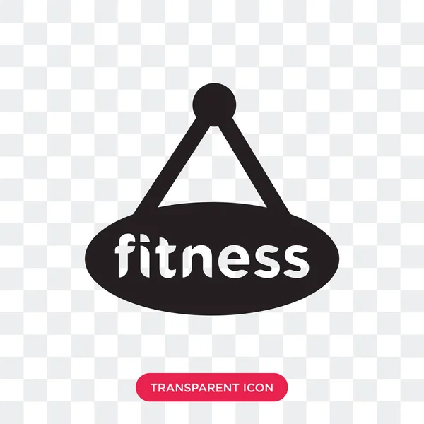 Gimnasio icono vectorial aislado sobre fondo transparente, Gym logo des — Archivo Imágenes Vectoriales