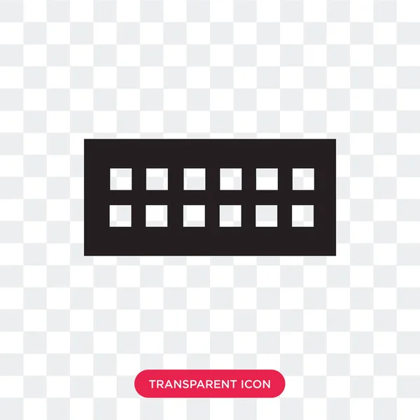 Icône vectorielle du clavier isolée sur fond transparent, Keyboar — Image vectorielle