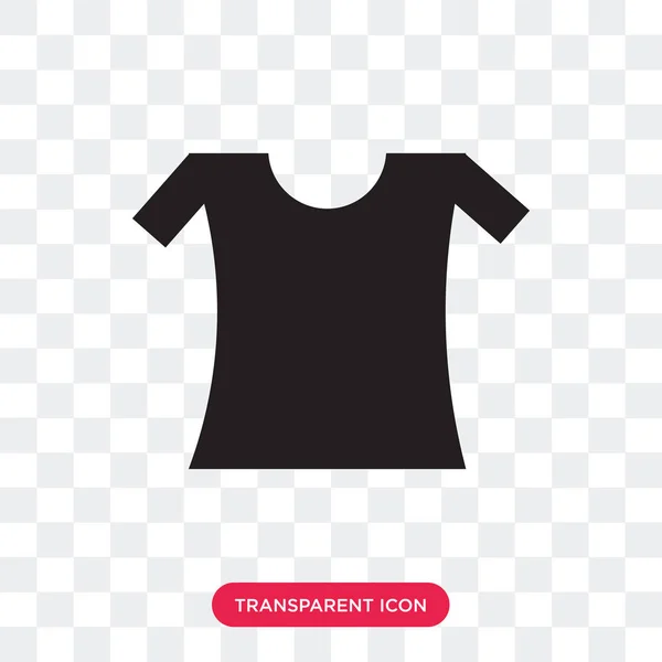 Polo pour femme icône vectorielle isolé sur fond transparent — Image vectorielle