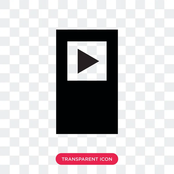 Vector iPodpictogram geïsoleerd op transparante achtergrond, Ipod logo d — Stockvector