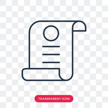 Saydam arka plan üzerinde kağıt logo tasarımı izole kağıt vektör simgesi