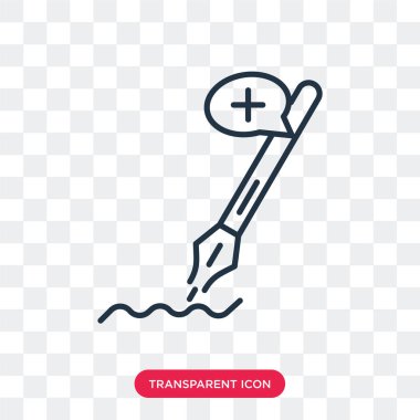 Saydam arka plan üzerinde çapa noktası logo tasarımı izole çapa noktası vektör simgesi