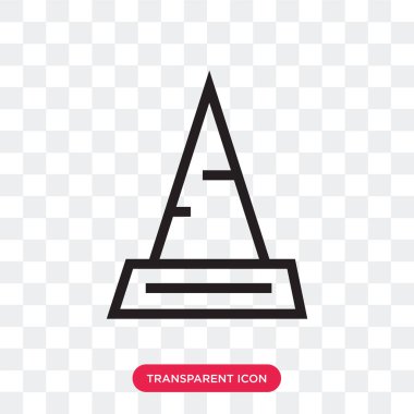 Şeffaf arka plan, şapkası logo des izole şapka vektör simgesi