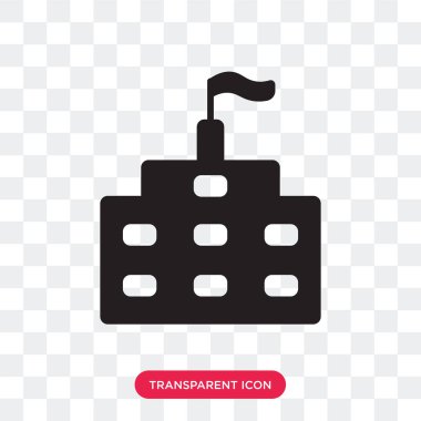 Saydam arka plan üzerinde okul lo izole okul vektör simgesi